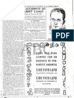 Periodico ABC 1960 Muerte de Camus 