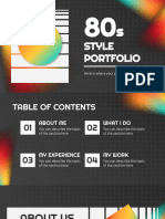 80s Style Portfolio by Slidesgo