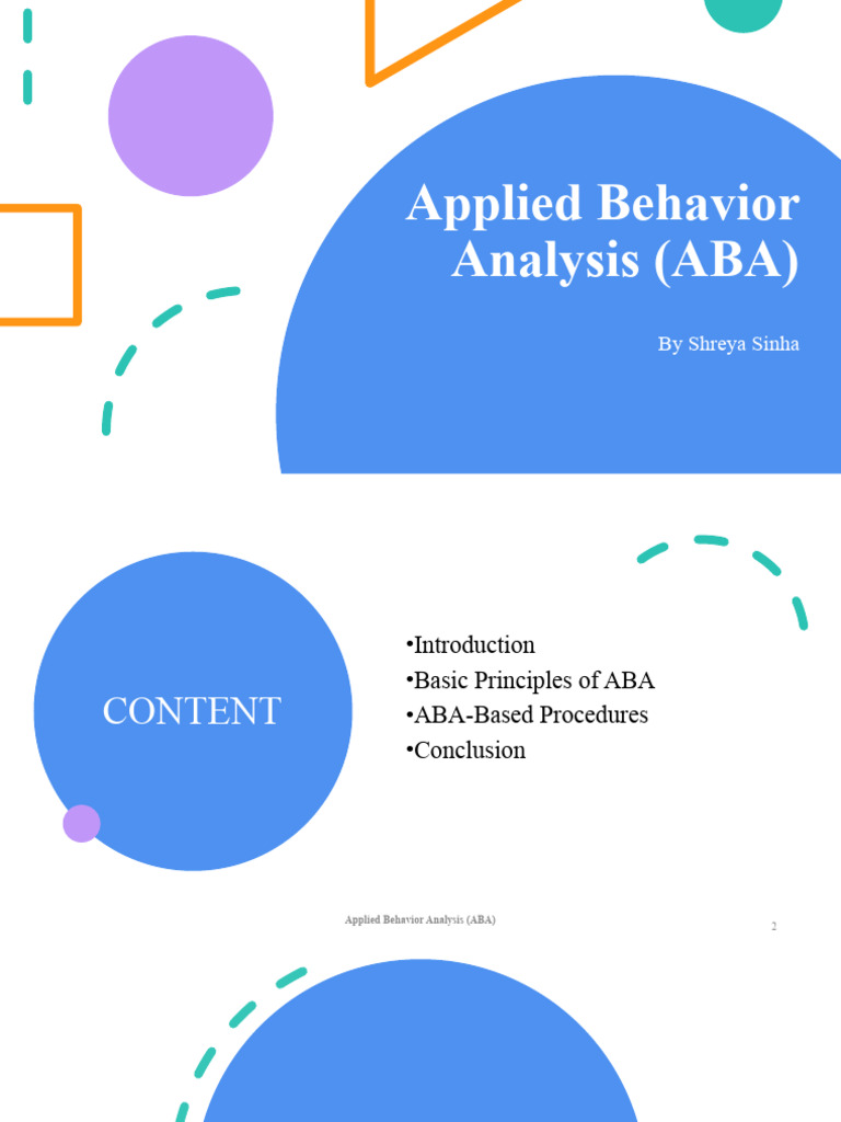 Aba Therapy PPT CLD | PDF