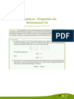 Matrices 11 Proprietes Du Determinant 1