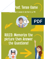 'Did' Past Tense Questions Game (Simple Past)