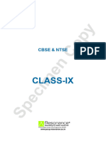 Class IX Foundation Pre NTSE