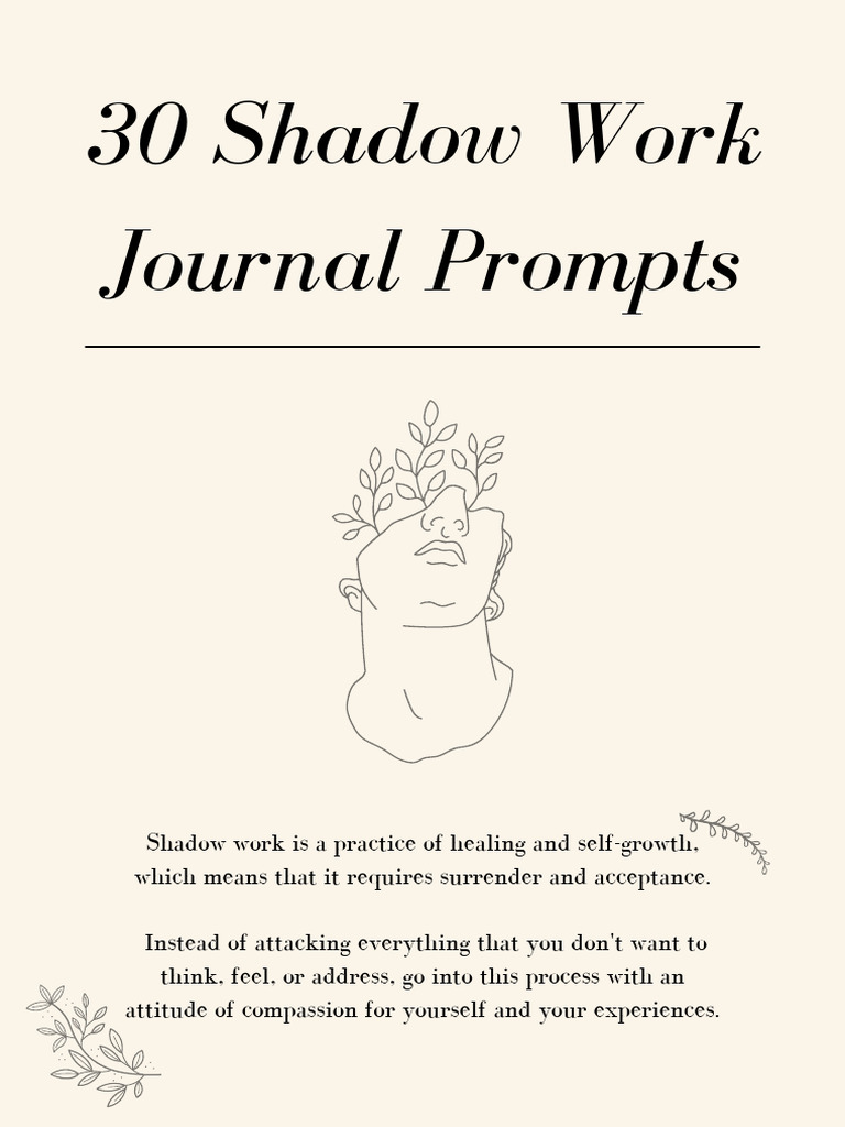Shadow Work Prompts for Self-Healing | PDF | Shadow (Psychology ...