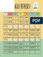 Horario Repaso 1 - Comas