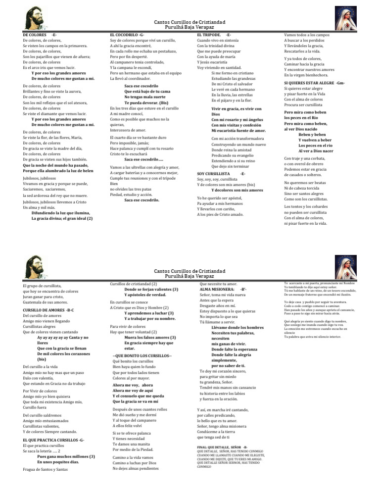 Letras de Canto 