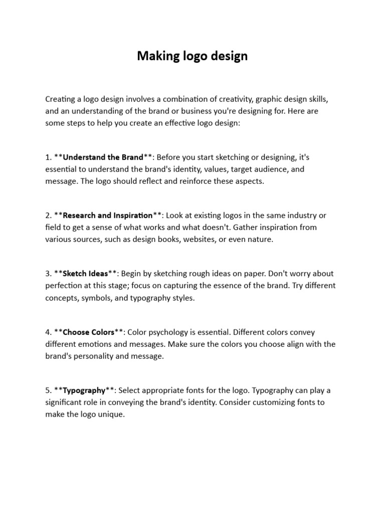 Making Logo Design Research | PDF | Logos | Typography
