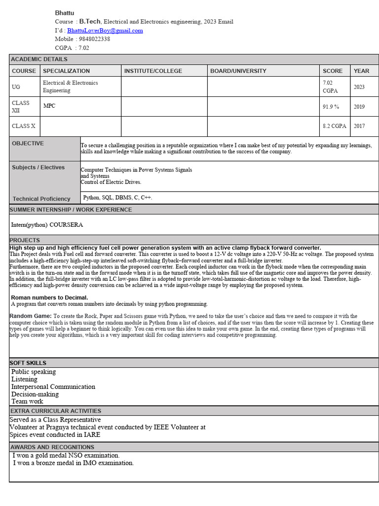 Flm cisco apprenticeship shortlisted resume sample pdf