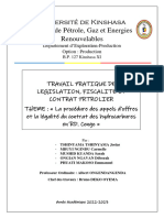 TP de Législation, Fiscalité Et Contrat Pétrolier (Version Corrigéé)