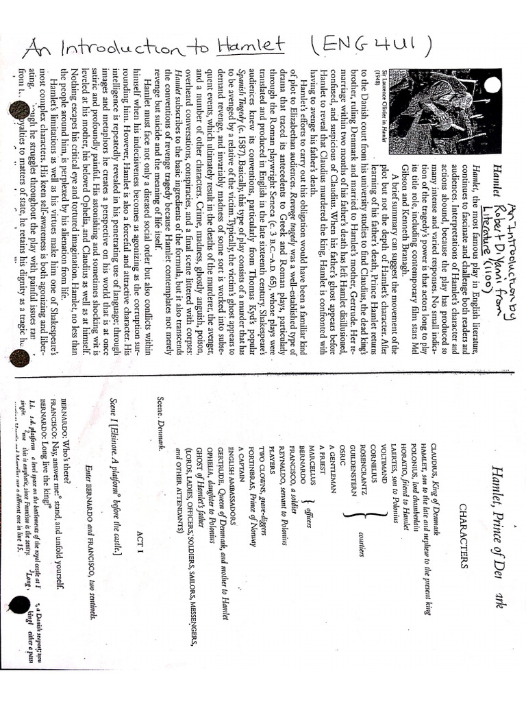 Hamlet Introduction PDF
