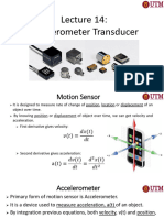 Lecture 14 (W14) Accelerometer Transducer (Lecturer)