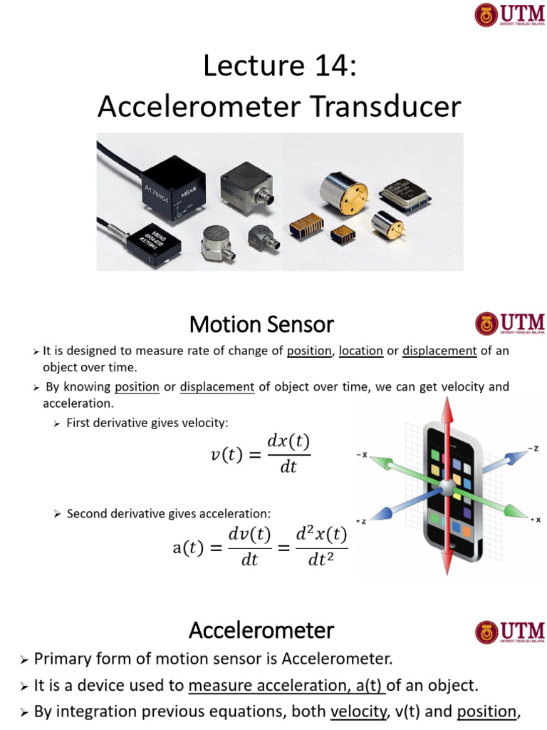 Lecture 14 (W14) Accelerometer Transducer (Lecturer) PDF