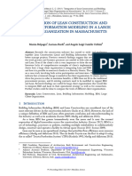 Integration of Lean Construction and Building Information Modeling in A Large Client Organization in Massachusetts