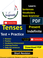 Present Indefinite Tense PDF