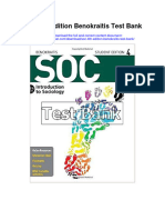 Soc 4th Edition Benokraitis Test Bank