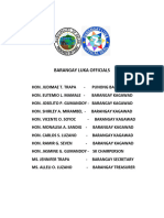 Barangay Luka Officials