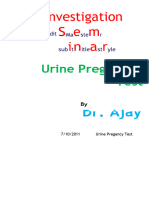 Urine Pregnancy Test