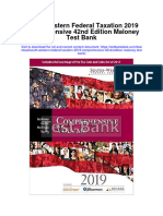 South Western Federal Taxation 2019 Comprehensive 42nd Edition Maloney Test Bank