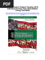 South Western Federal Taxation 2019 Individual Income Taxe 42nd Edition Young Test Bank