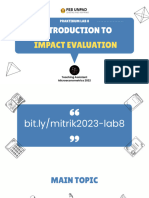 LAB 8 - Introduction To Impact Evaluation