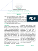 The Pharma Innovation - Journal Standard Tools For Evaluation of Herbal Drugs: An
