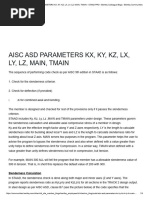 AISC Parameters for STAAD Pro Design | PDF | Buckling | Bending