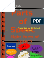 English Grammar: Parts of Speec H