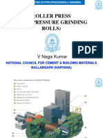 Roller Press (High Pressure Grinding Rolls) : V Naga Kumar