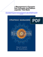 Strategic Management A Dynamic Perspective Concepts 2nd Edition Carpenter Test Bank