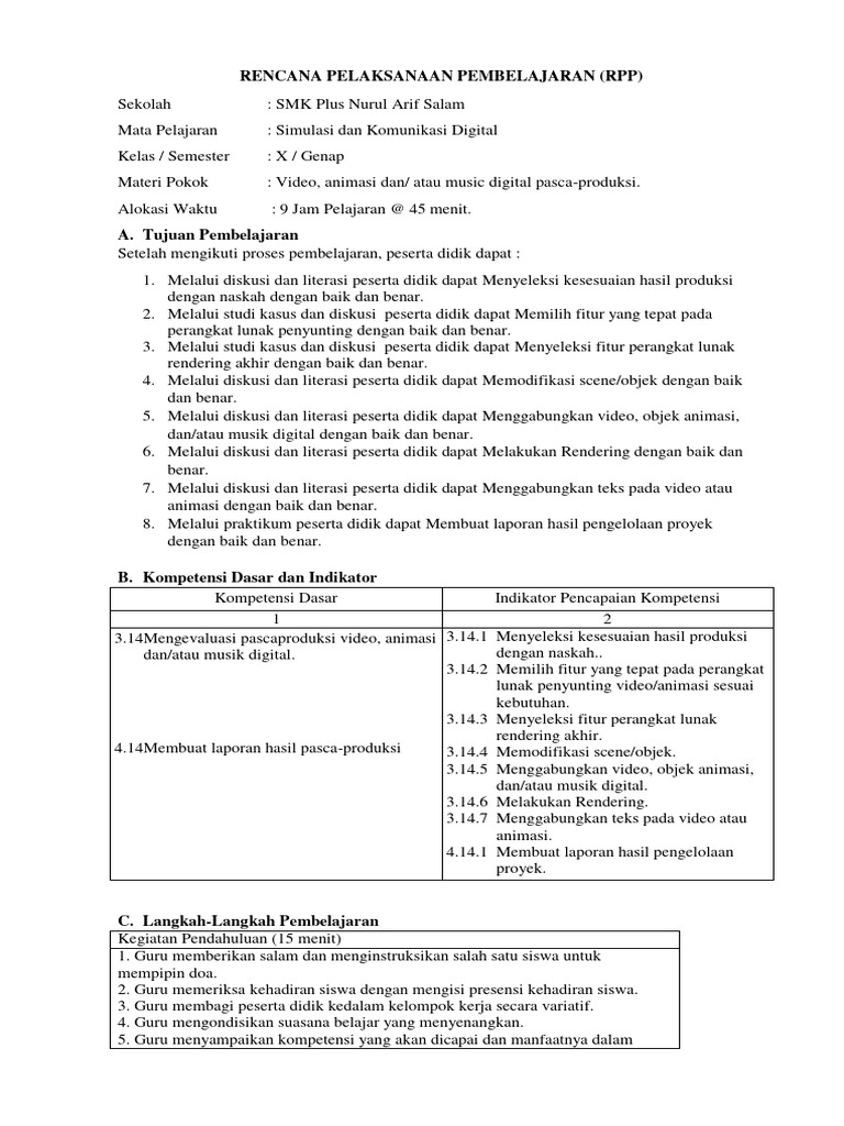 RPP Simdig 3.14-4.14 | PDF