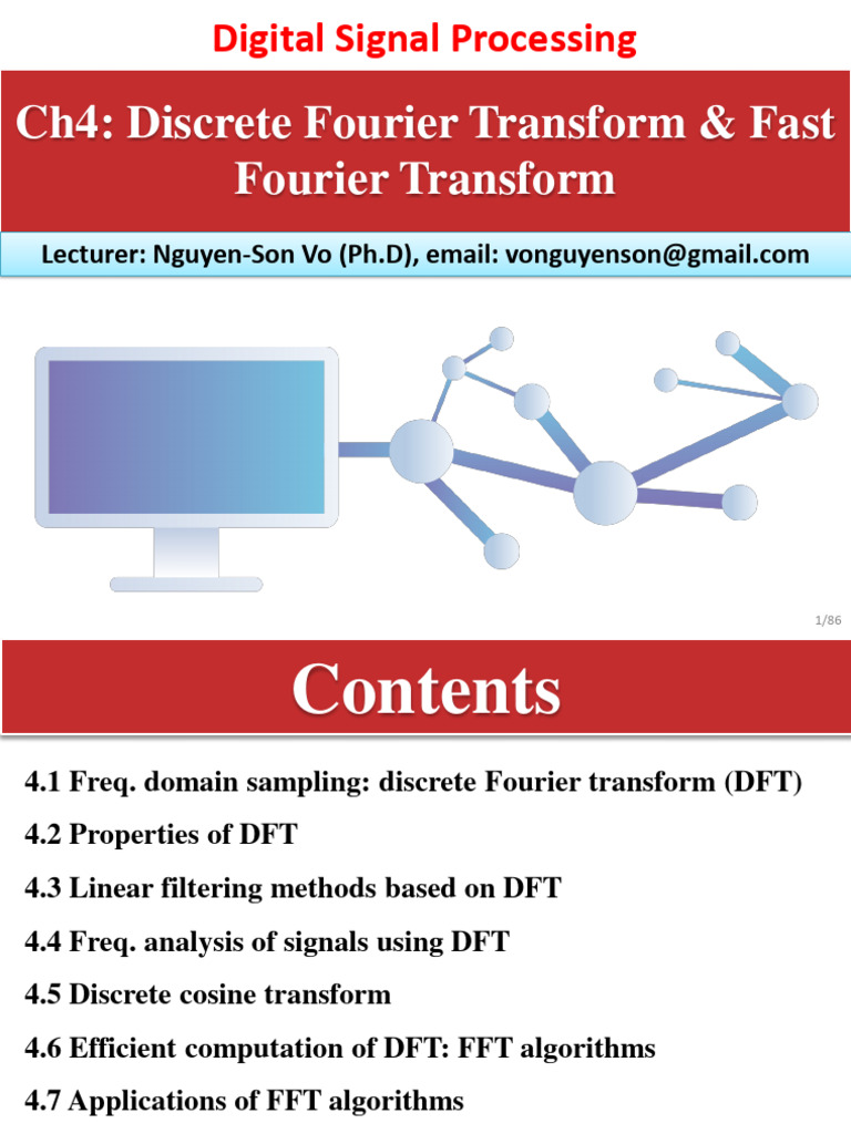 DFT and FFT in Signal Processing | PDF | Teaching Methods & Materials