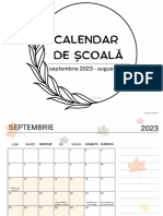 Calendar de Scoala