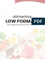 Low FODMAPs - Lista de Alimentos