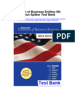 Taxation of Business Entities 5th Edition Spilker Test Bank