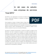 Presentación Del Caso de Estudio Empresa de Servicios "Host BPO"