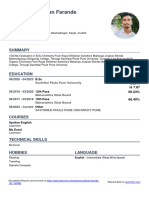 Vaibhav Bhagwan Farande: Chemistry