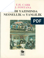 Edward Hallett Carr, Jose Fontana - Tarih Yazımında Nesnellik Ve Yanlılık 