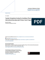 Teacher Perceptions During The Candidacy Phase of The Internation