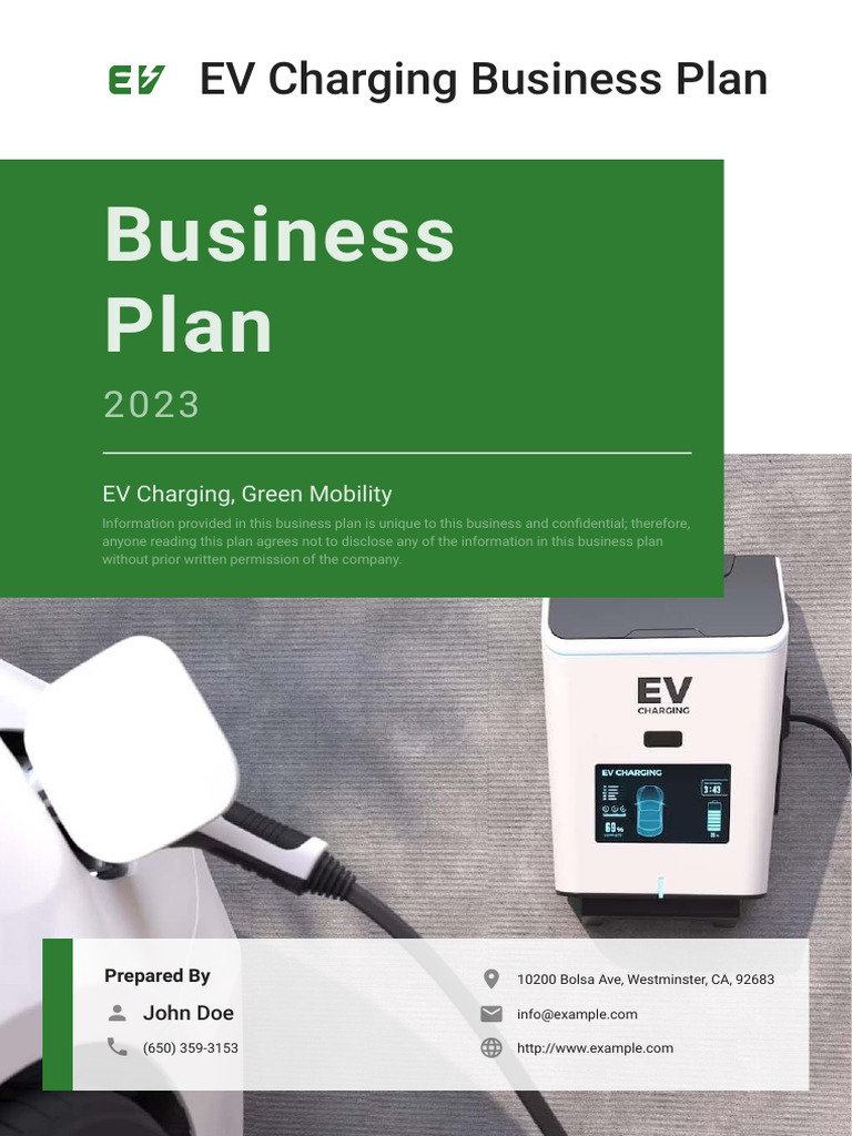 ev charging business plan pdf