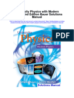 University Physics With Modern Physics 2nd Edition Bauer Solutions Manual