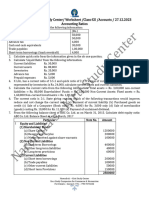 Worksheet Class-XII Accounts 27.12.2023