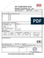 Test Certificate: D&H Secheron Electrodes Pvt. LTD
