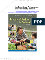 Test Bank For Functional Performance in Older Adults 4th by Bonder
