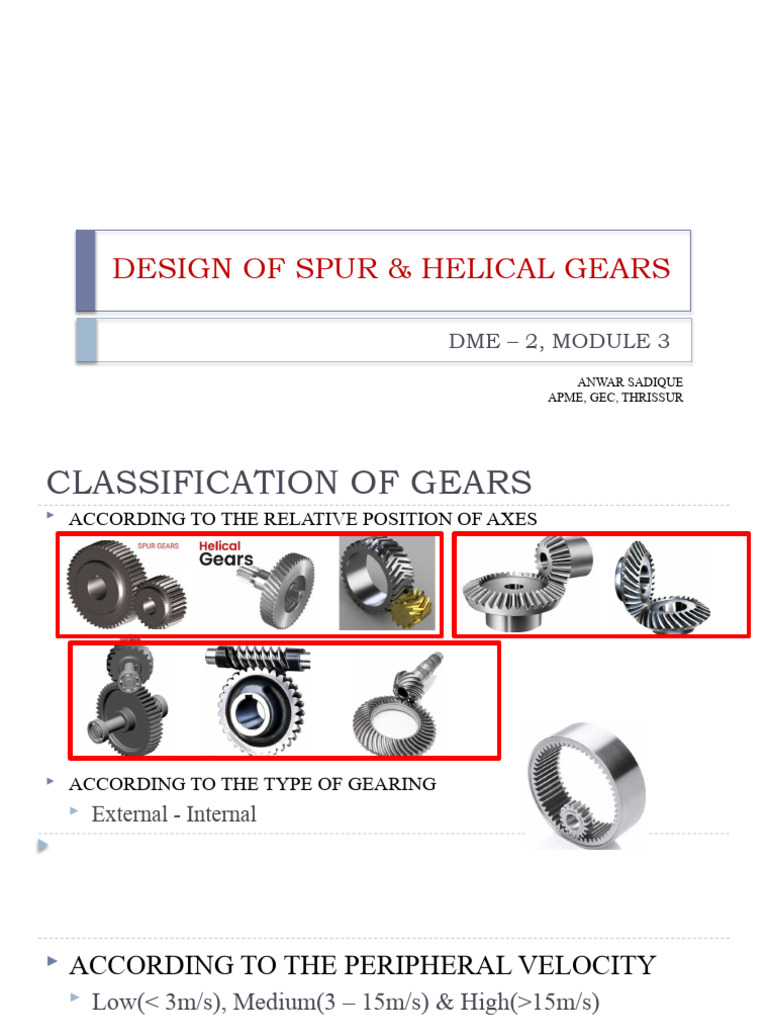 4 Spur & Helical Gear Design PDF