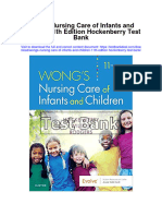 Wongs Nursing Care of Infants and Children 11th Edition Hockenberry Test Bank