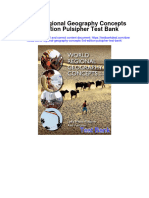 World Regional Geography Concepts 3rd Edition Pulsipher Test Bank