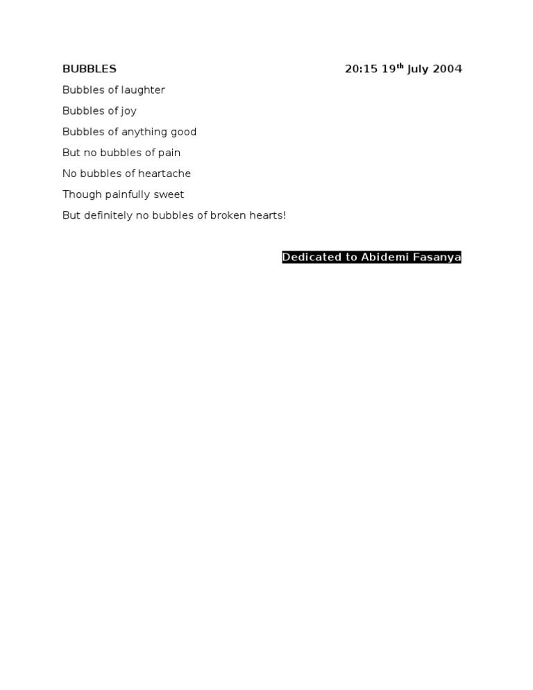 Bubbles Pdf