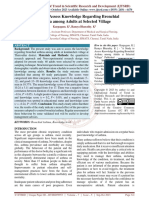 A Study To Assess Knowledge Regarding Bronchial Asthma Among Adults at Selected Village