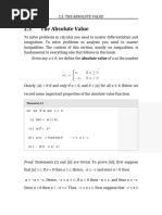 Absolute Value