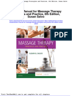 Solution Manual For Massage Therapy Principles and Practice 6th Edition Susan Salvo
