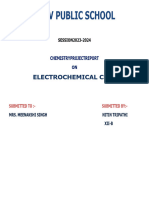 Chemistry Project On Electrochemical Cell 1